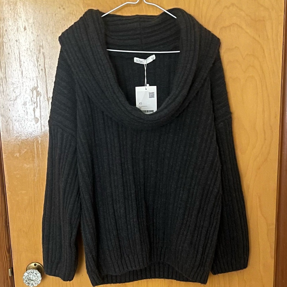 Oak and Fort Oversized Off the Shoulder Sweater